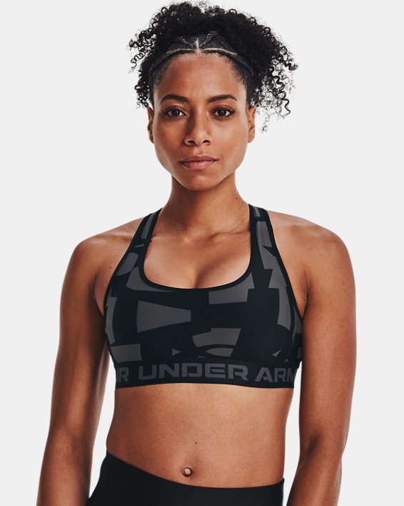 Women's Armour Mid Crossback Mid Printed Sports Bra