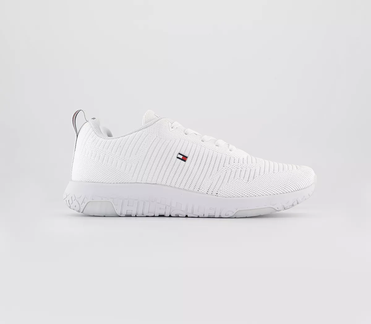 Tommy Hilfiger Corporate Knit Runner Trainers  White