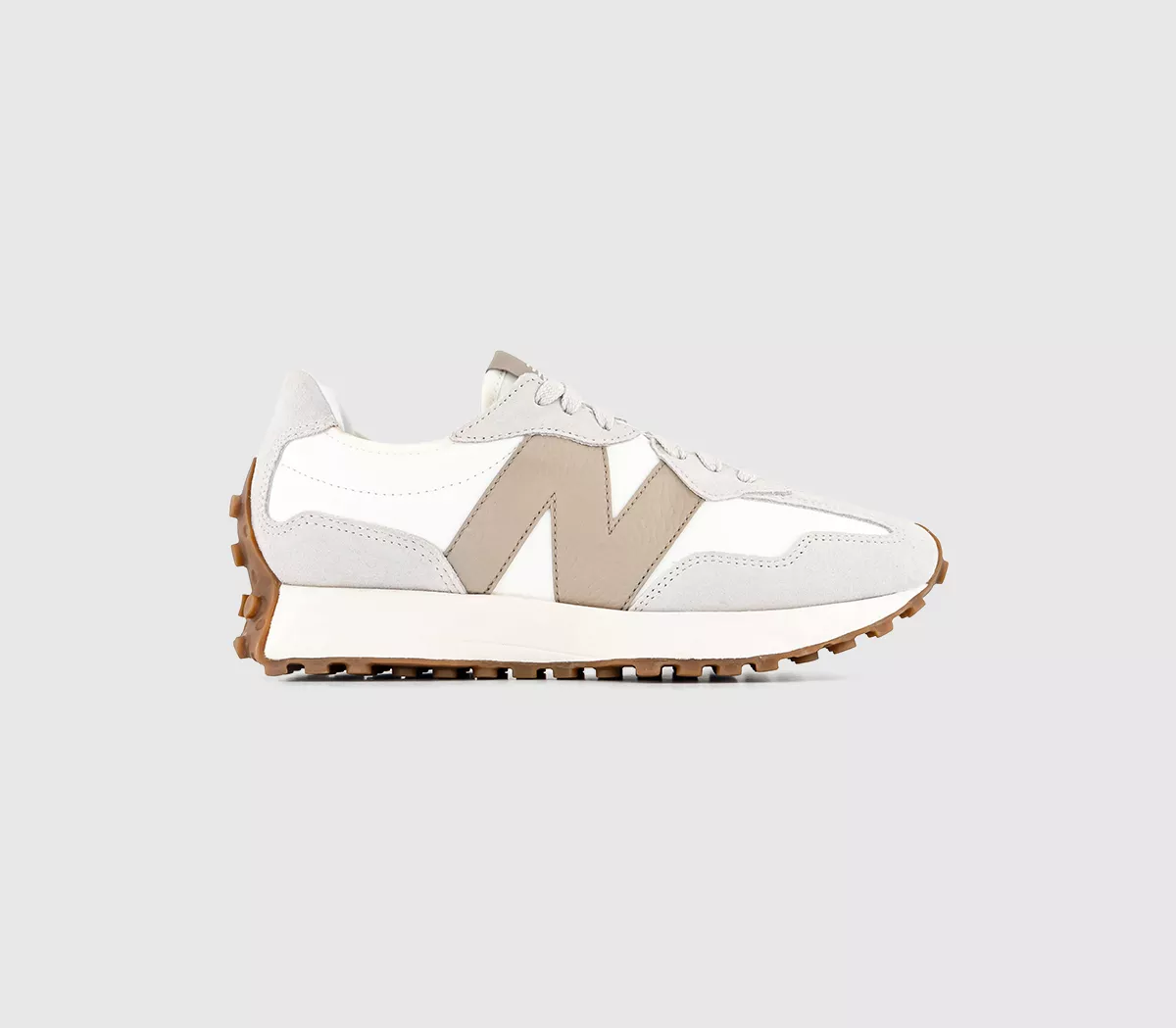 New Balance 327 Trainers Driftwood Offwhite Grey Sand