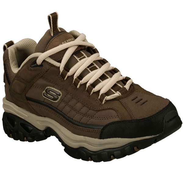 Skechers Men Wide Fit (2E) Shoes - Downforce Brown/Taupe
