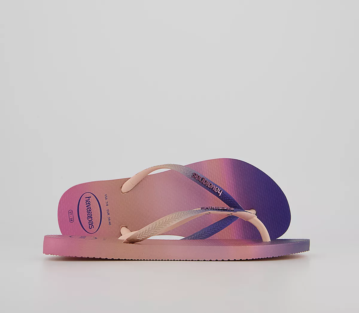 Havaianas Slim Gradient Sunset Flip Flops Ballet Rose