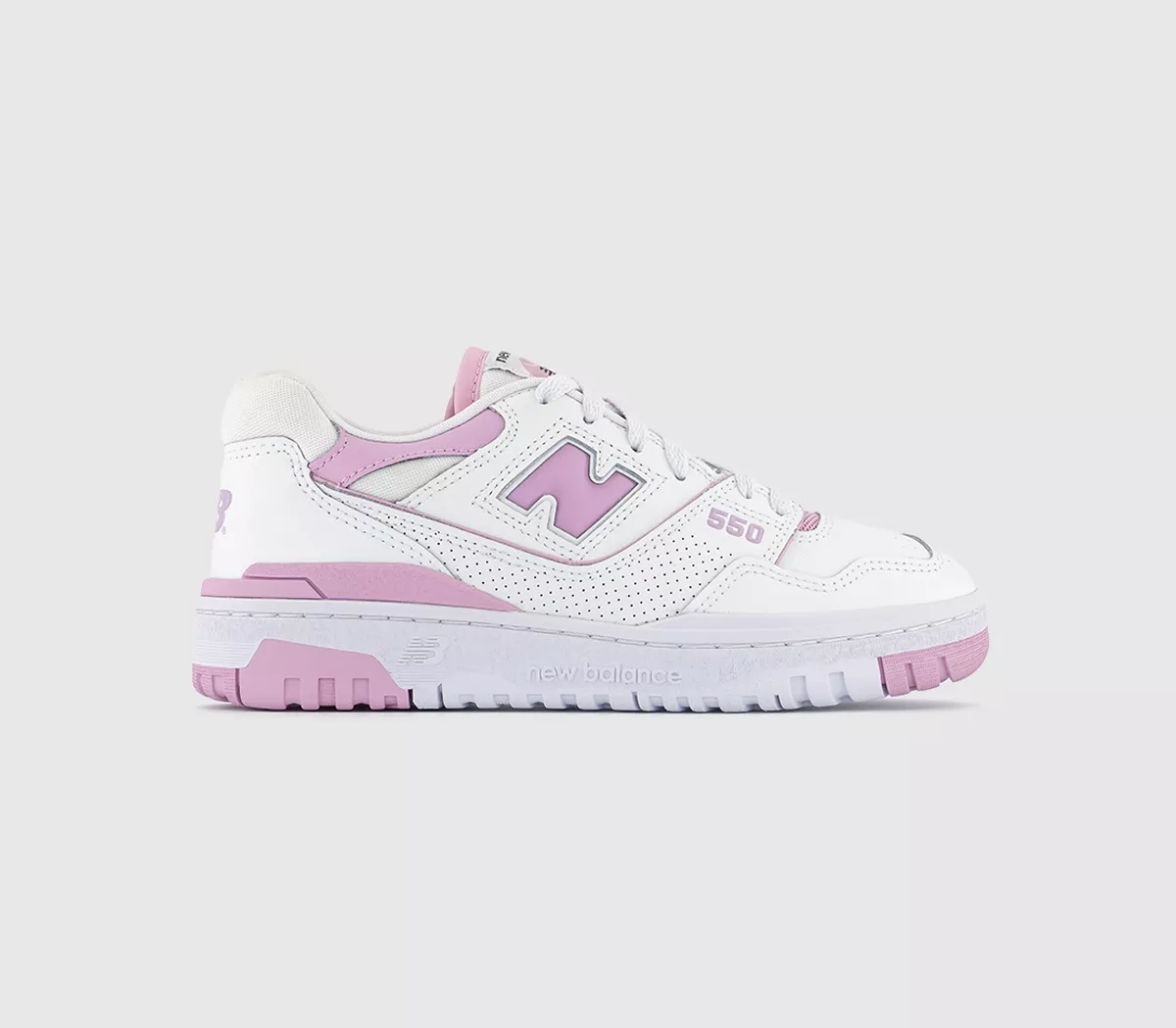 New Balance BB550 Trainers White Pink White White