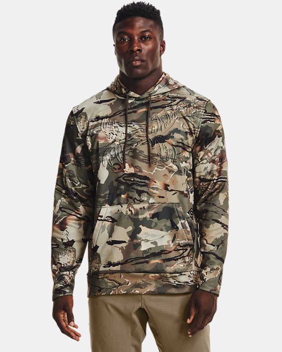 Men's Armour Fleece Camo Emboss Antler Hoodie