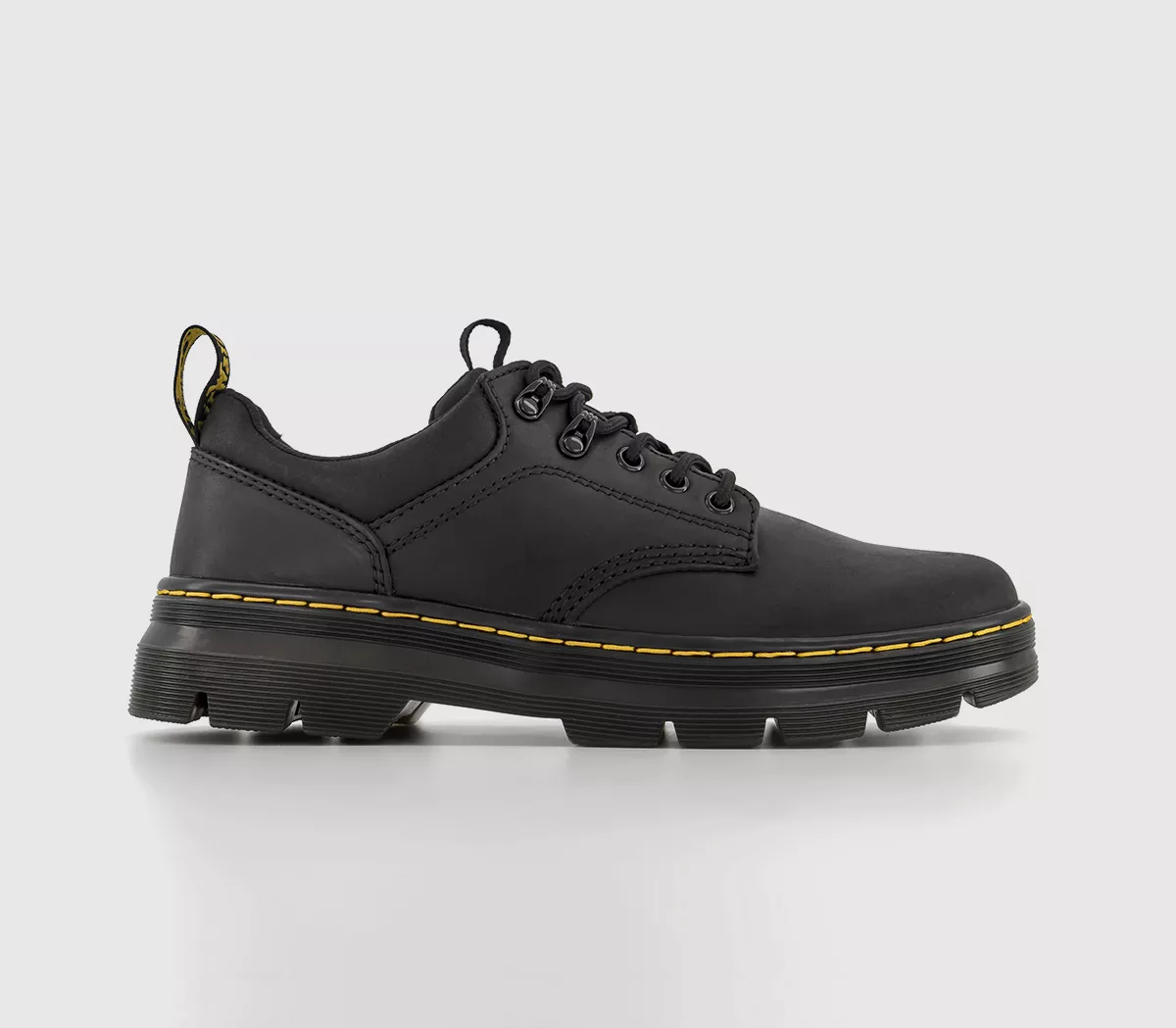 Dr. Martens Reeder Leather Shoes Black Wyoming
