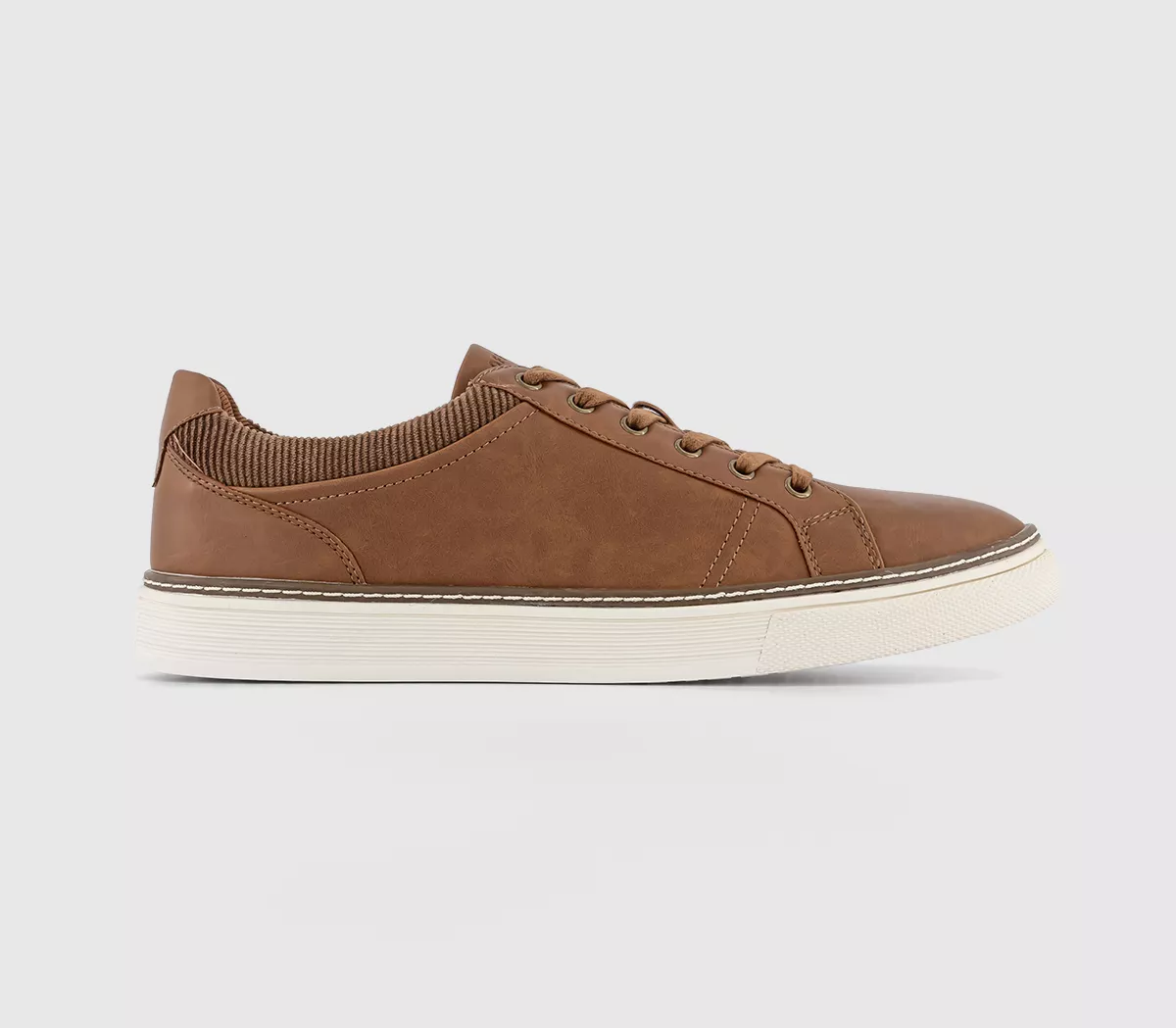 OFFICE Chatsworth Cord Collar Trainers Tan