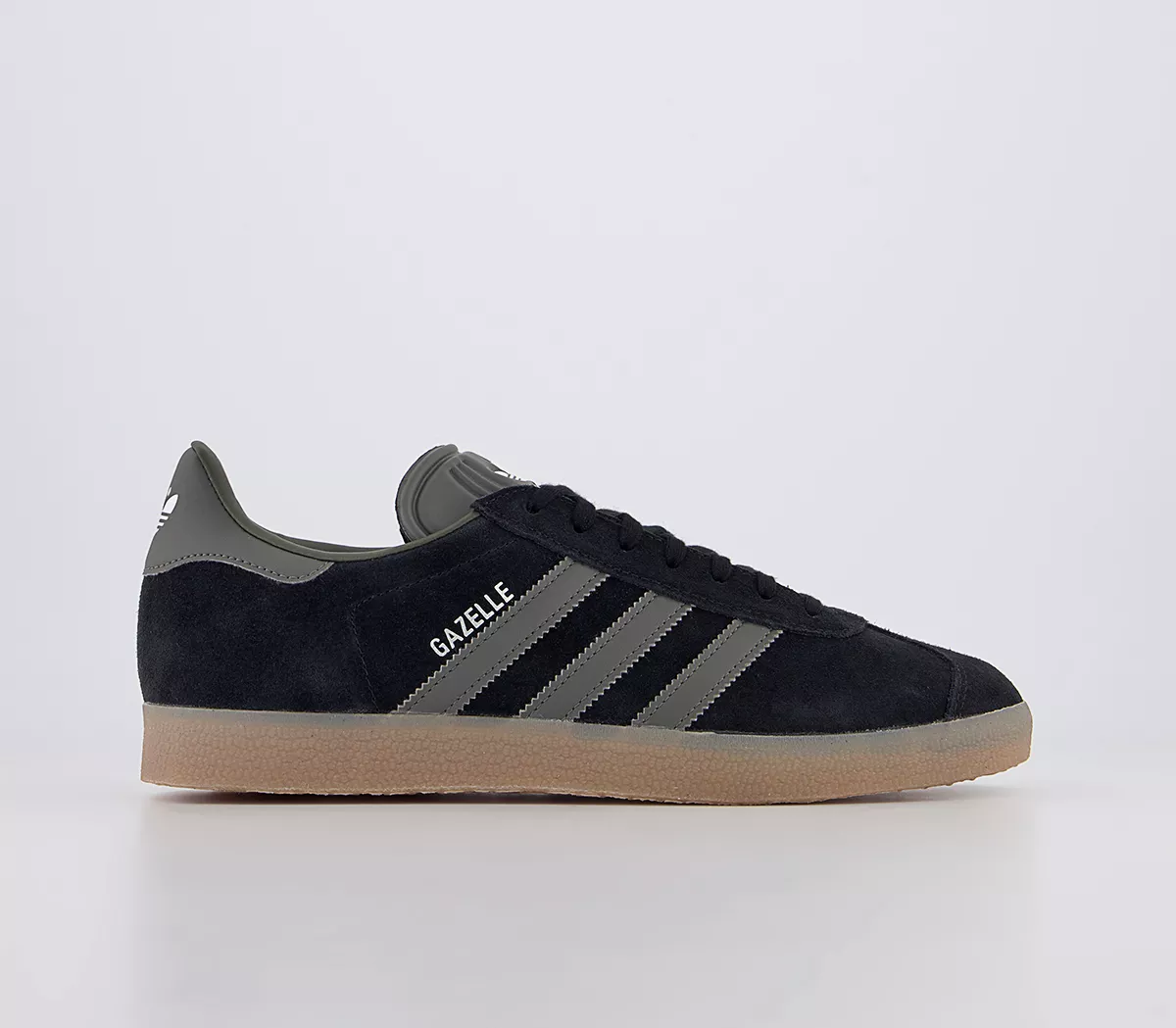 adidas Gazelle Trainers Core Black White Gum