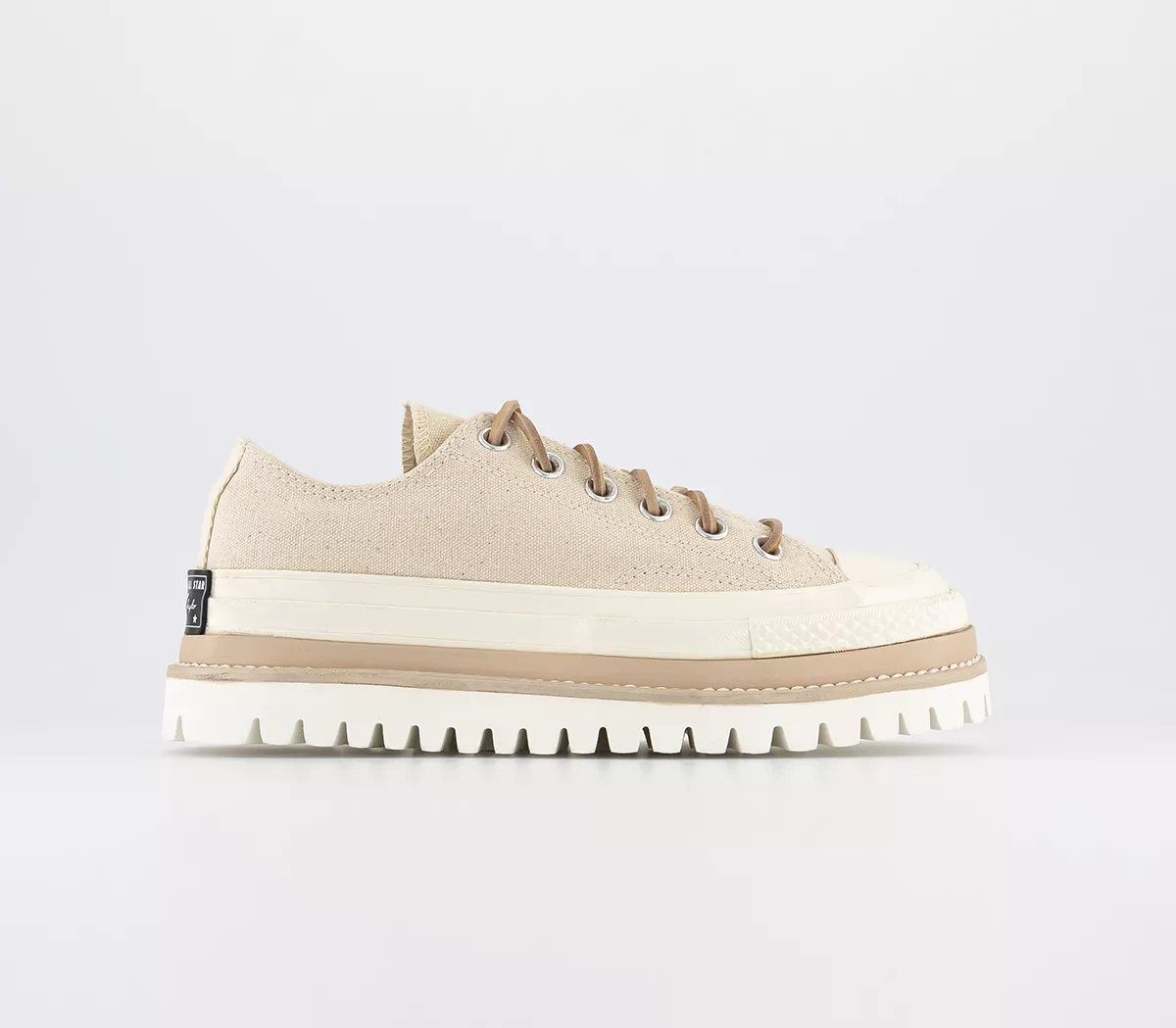 Converse Chuck Taylor 70 Canvas Trek Ox Trainers  Natural
