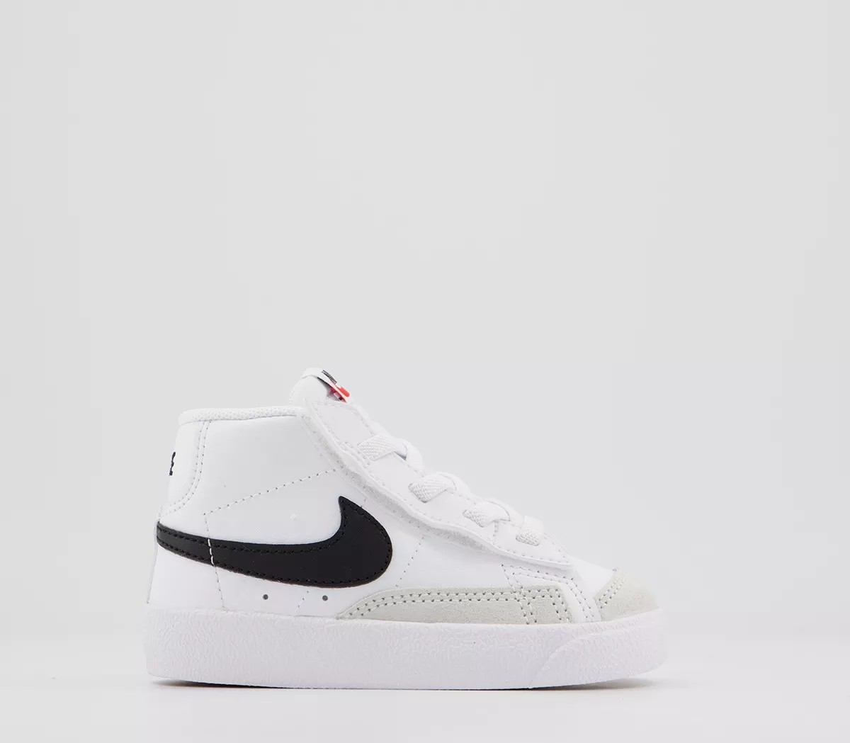 Nike Blazer Mid '77 Infant Trainers White Black Total Orange