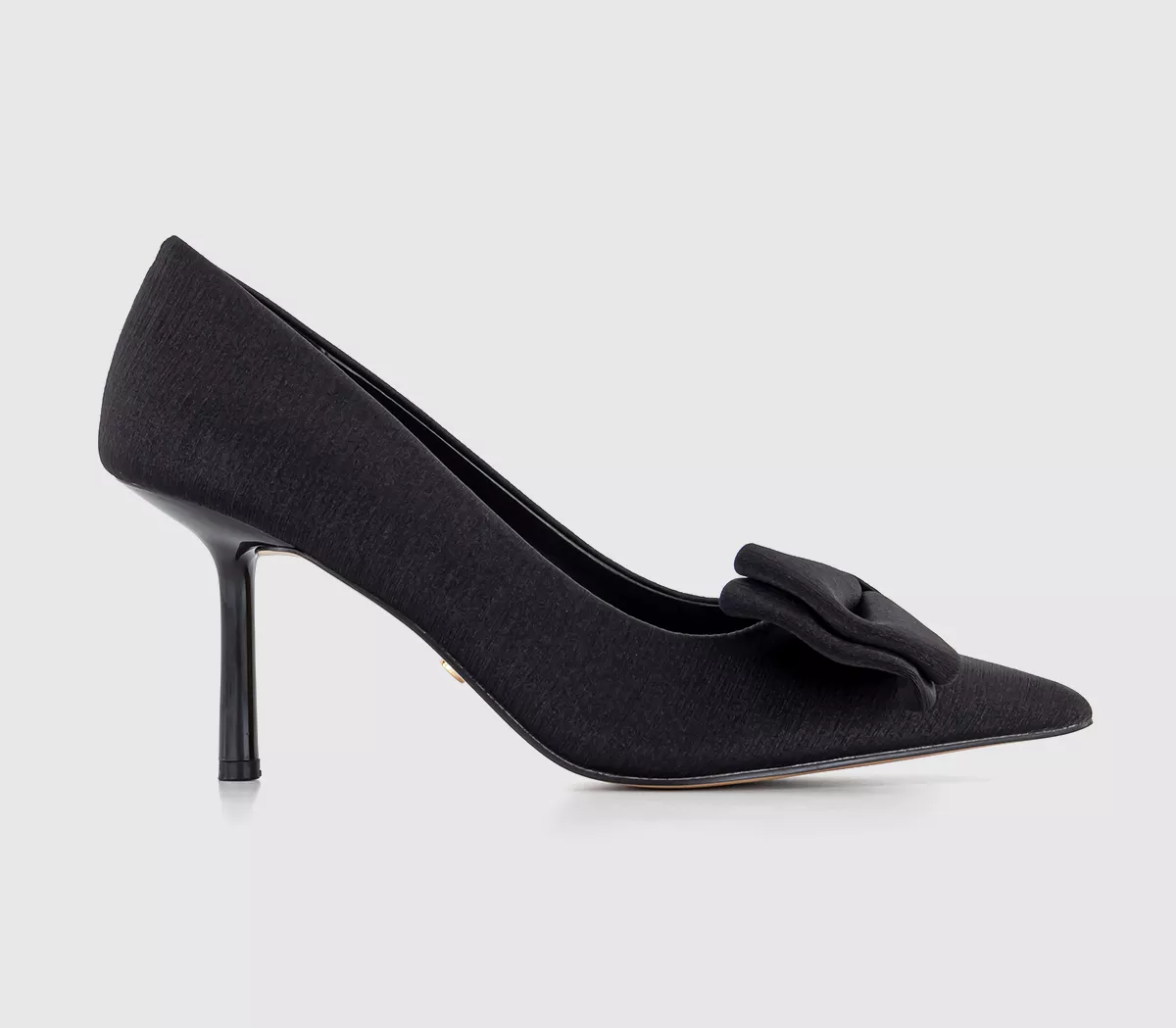 OFFICE Mariana Bow Detail Court Shoes Black