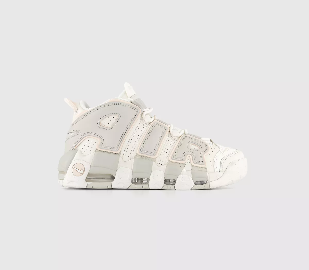 Nike Air More Uptempo Trainers Sail Guava Ice Light Bone