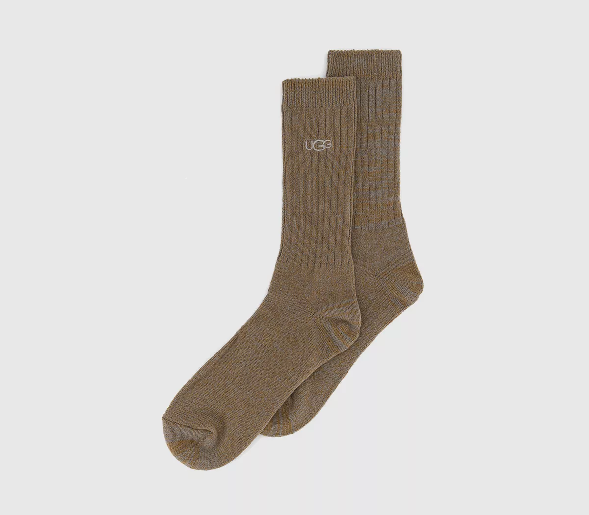 UGG Terry Rib Knit Crew Socks Chestnut