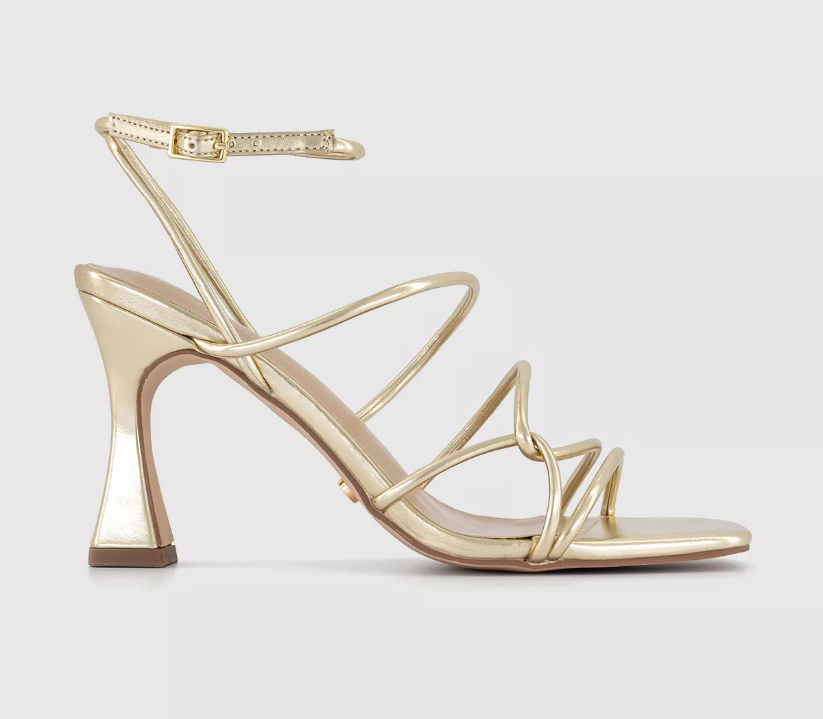 OFFICE Million Dollar Strappy Sandals Gold