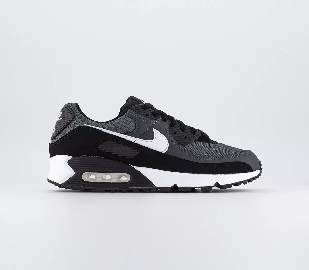 Nike Air Max 90 Trainers Black White Leather