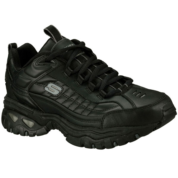 Skechers Men Wide Fit (2E) Shoes - Black