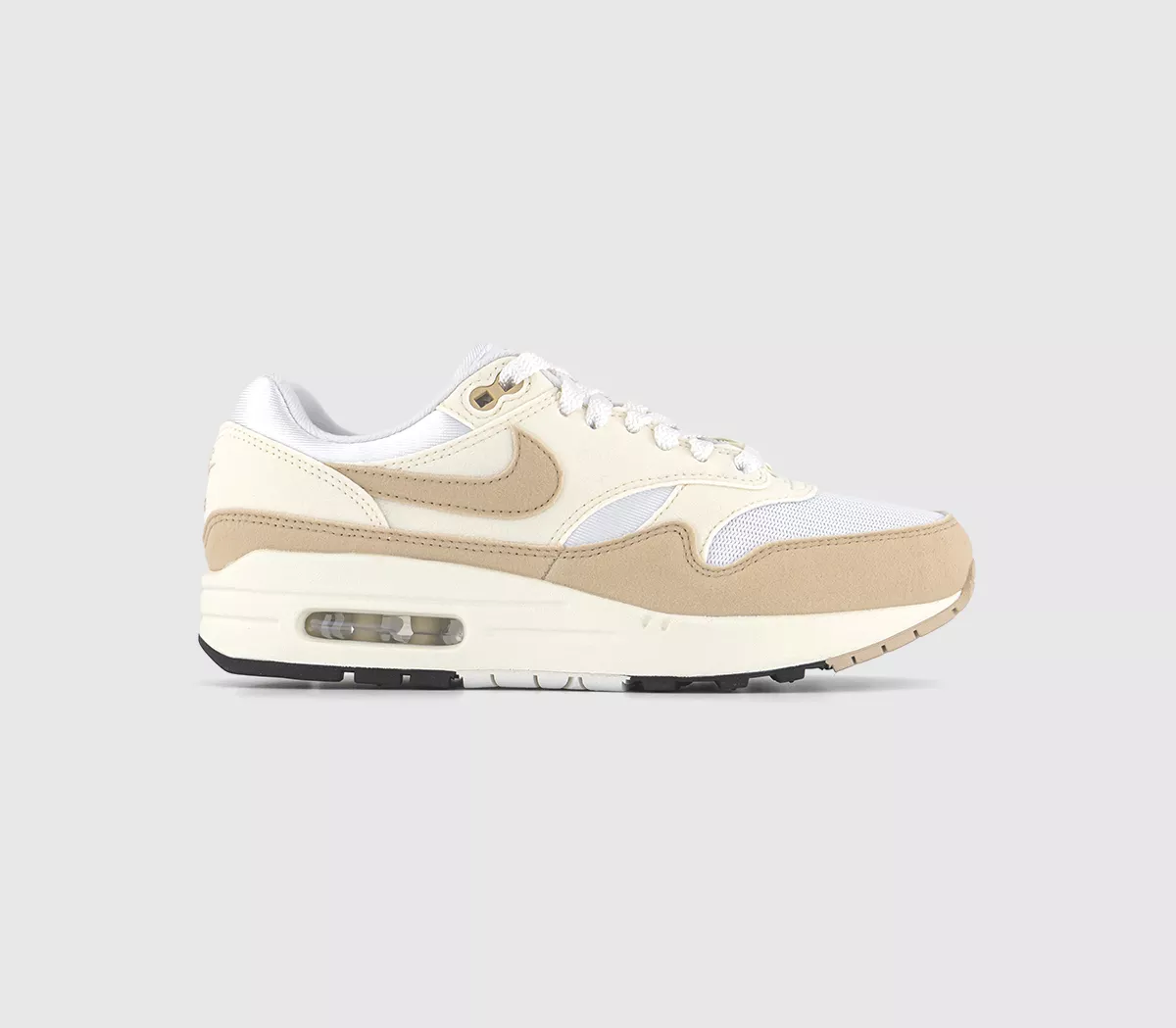 Nike Air Max 1 Trainers Pale Ivory Sandrift White Sail Black