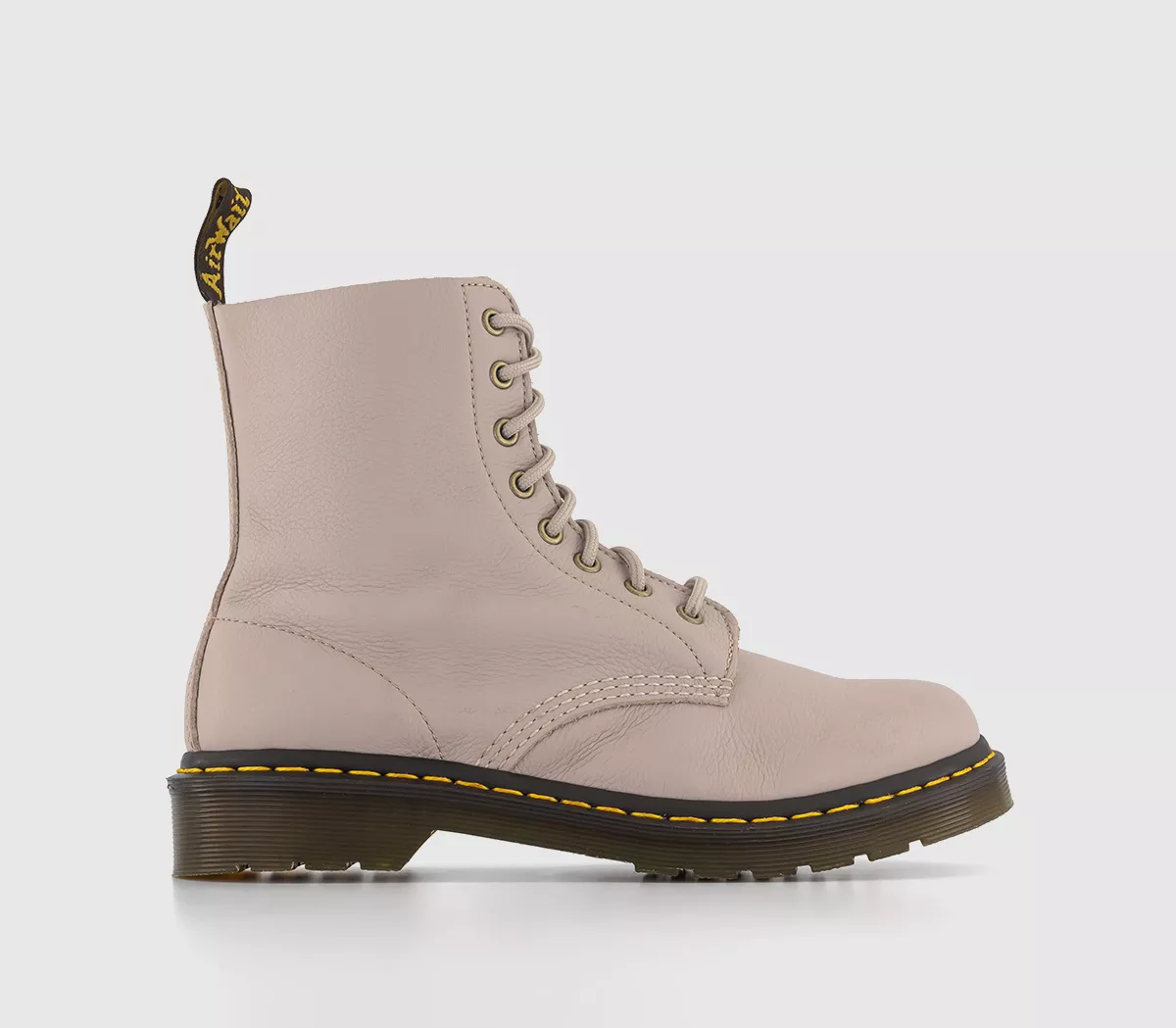 Dr. Martens 8 Eyelet Lace Up Boots Vintage Taupe