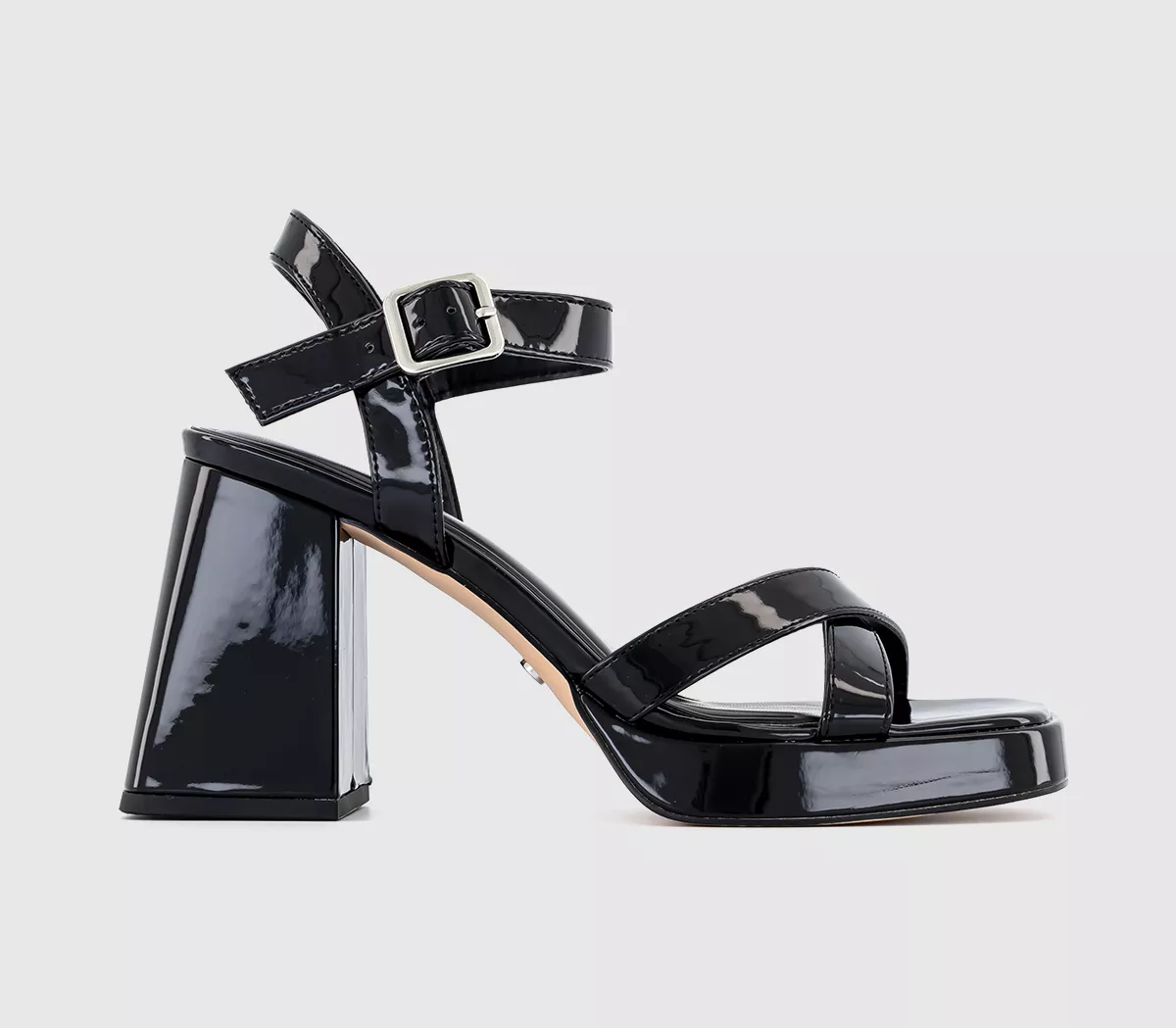 OFFICE Harper Cross Strap Platform Sandals Black
