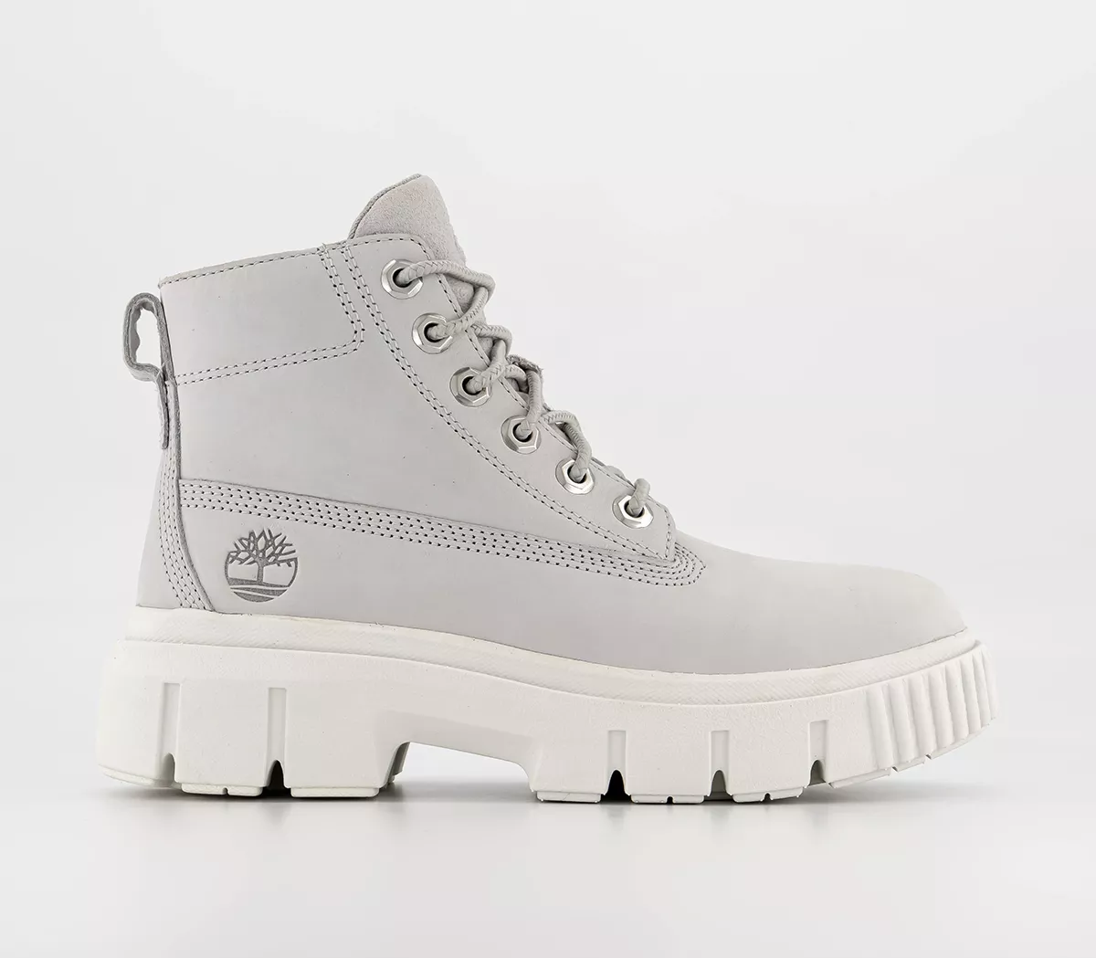 Timberland Greyfield Leather Boot Light Grey Nubuck