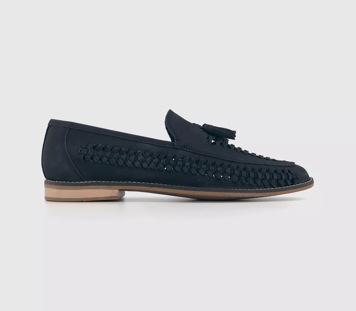 OFFICE Clapton 2 Tassle Woven Loafers Navy