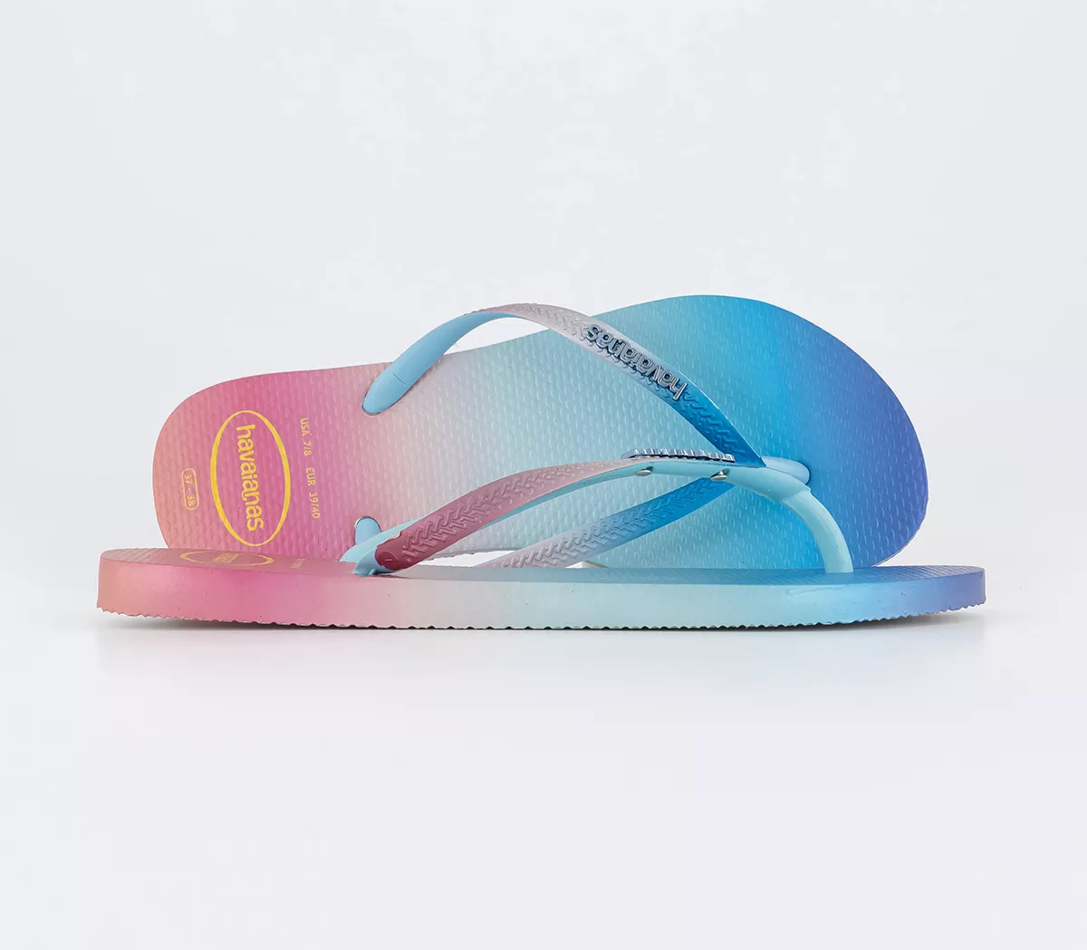 Havaianas Slim Gradient Sunset Flip Flops  White