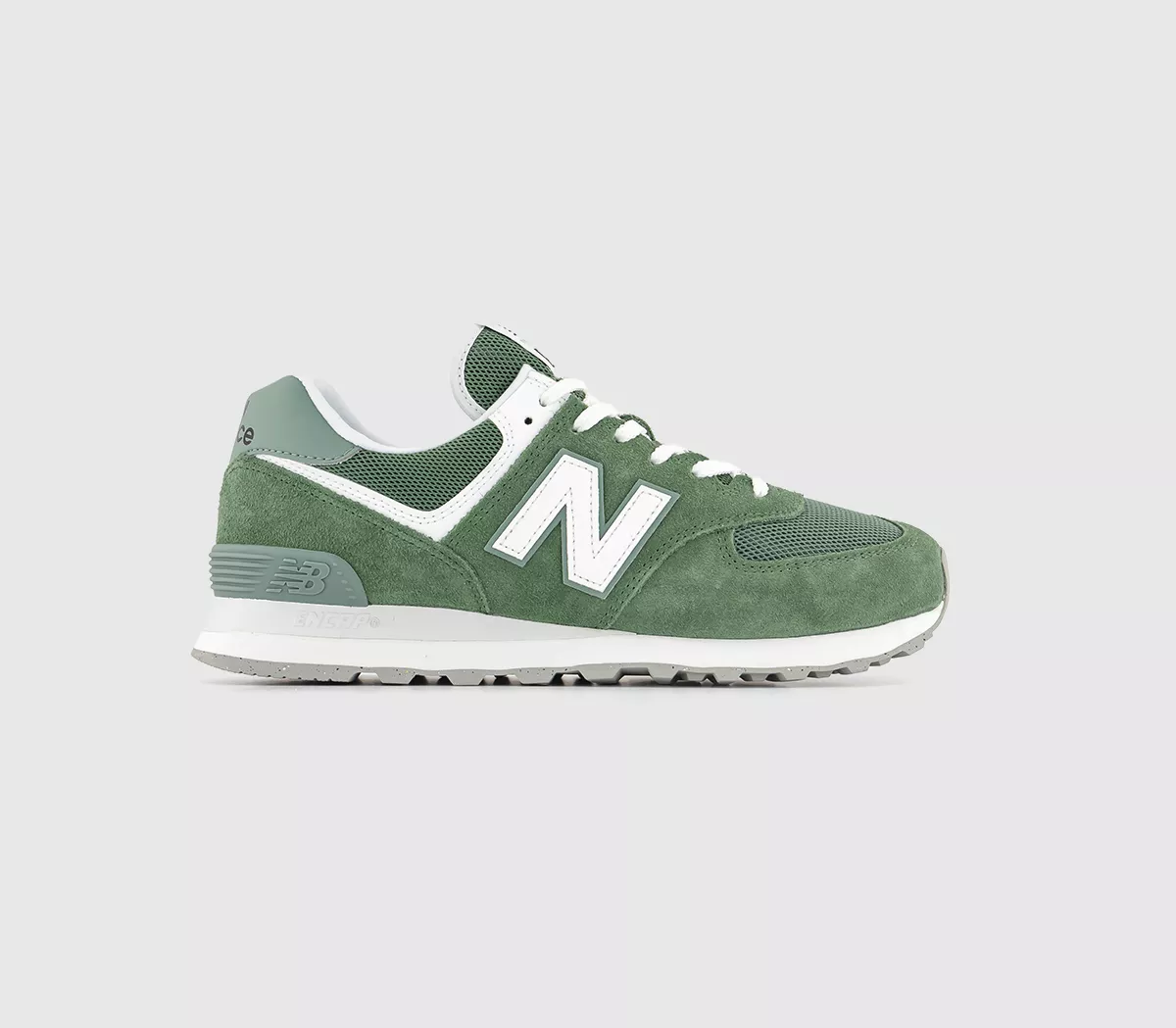 New Balance 574 Trainers Alpine Green White
