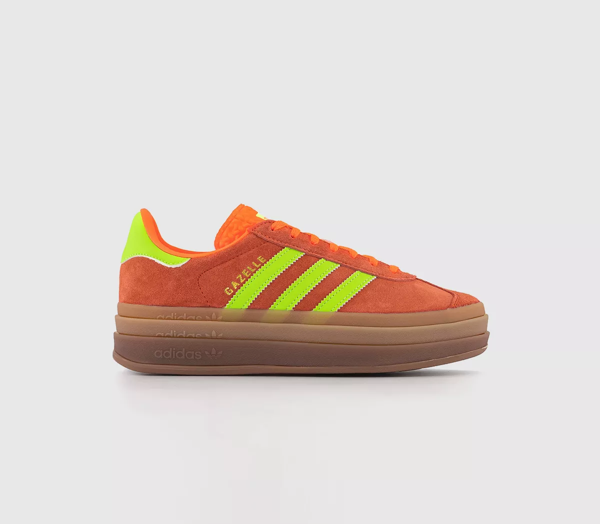 adidas Gazelle Bold W Trainers  Solar Orange Solar Green Gum