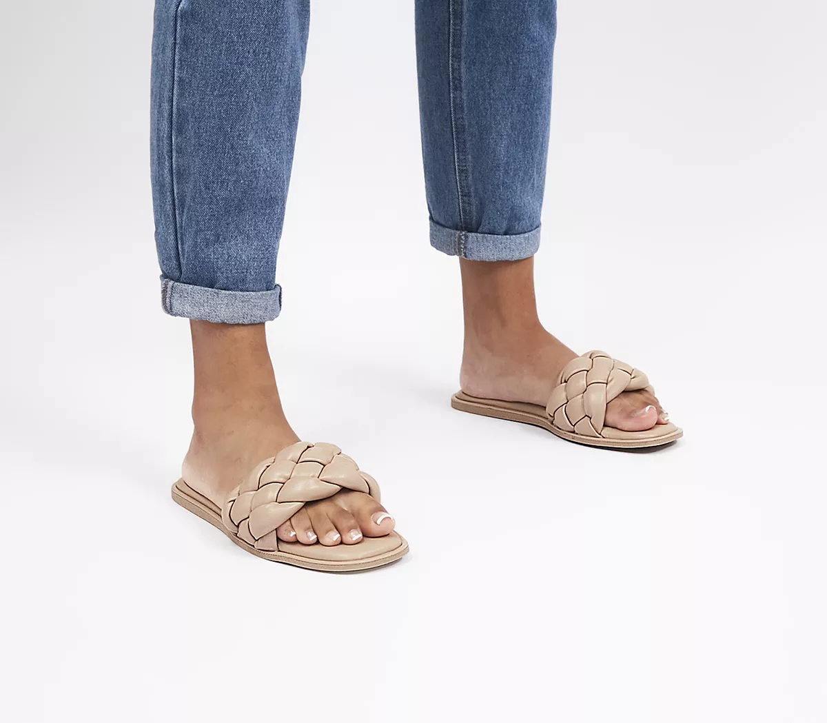 OFFICE Secret Plaited Sandals Beige
