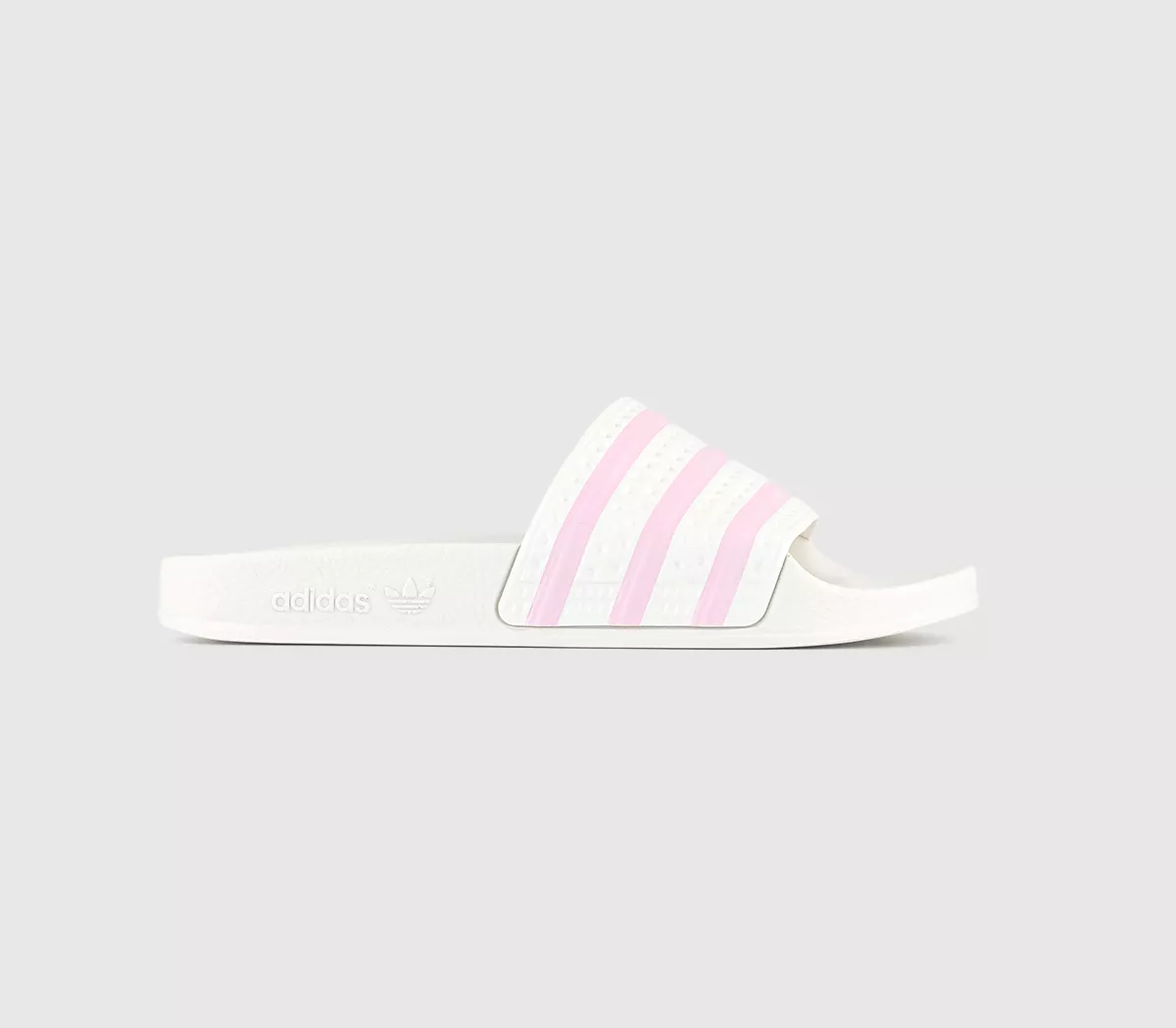 adidas Adilette Sliders Off White Clear Pink Off White