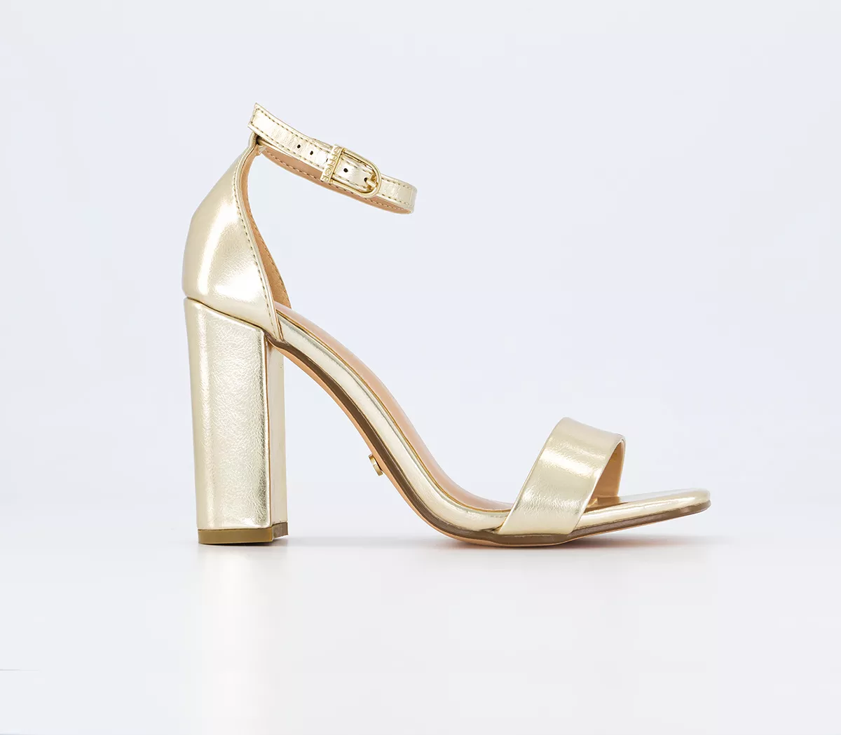 OFFICE Heart Land Two Part Sandals Gold