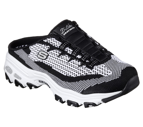 Skechers Women D'Lites - A New Leaf Black/White