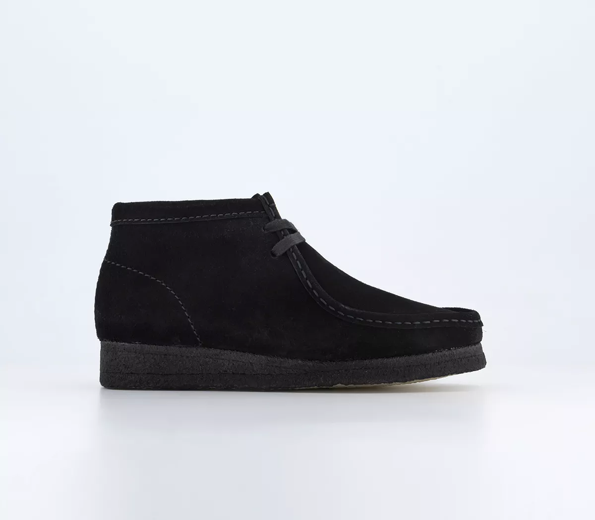 Clarks Originals Clarks Originals Womens Wallabee Boots Black Suede