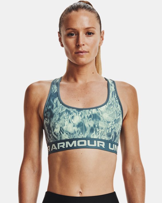 Women's Armour Mid Crossback Mid Printed Sports Bra