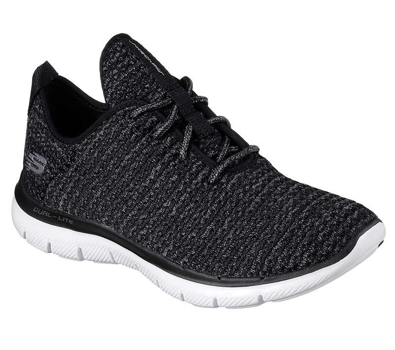 Skechers Women Flex Appeal 2.0 - Bold Move Black/White