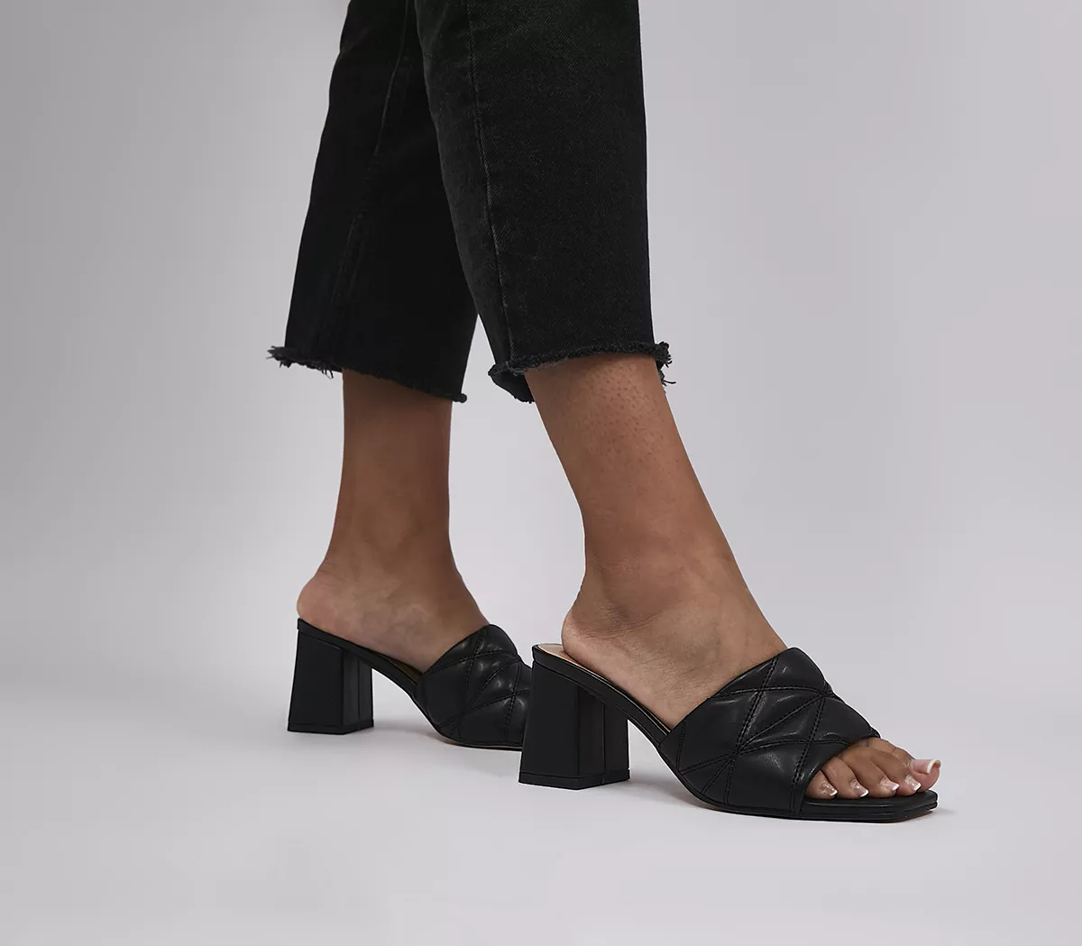 OFFICE Wide Fit Magnum Heels Black