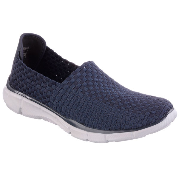 Skechers Men Wide Fit (2E) Shoes - Familiar Navy