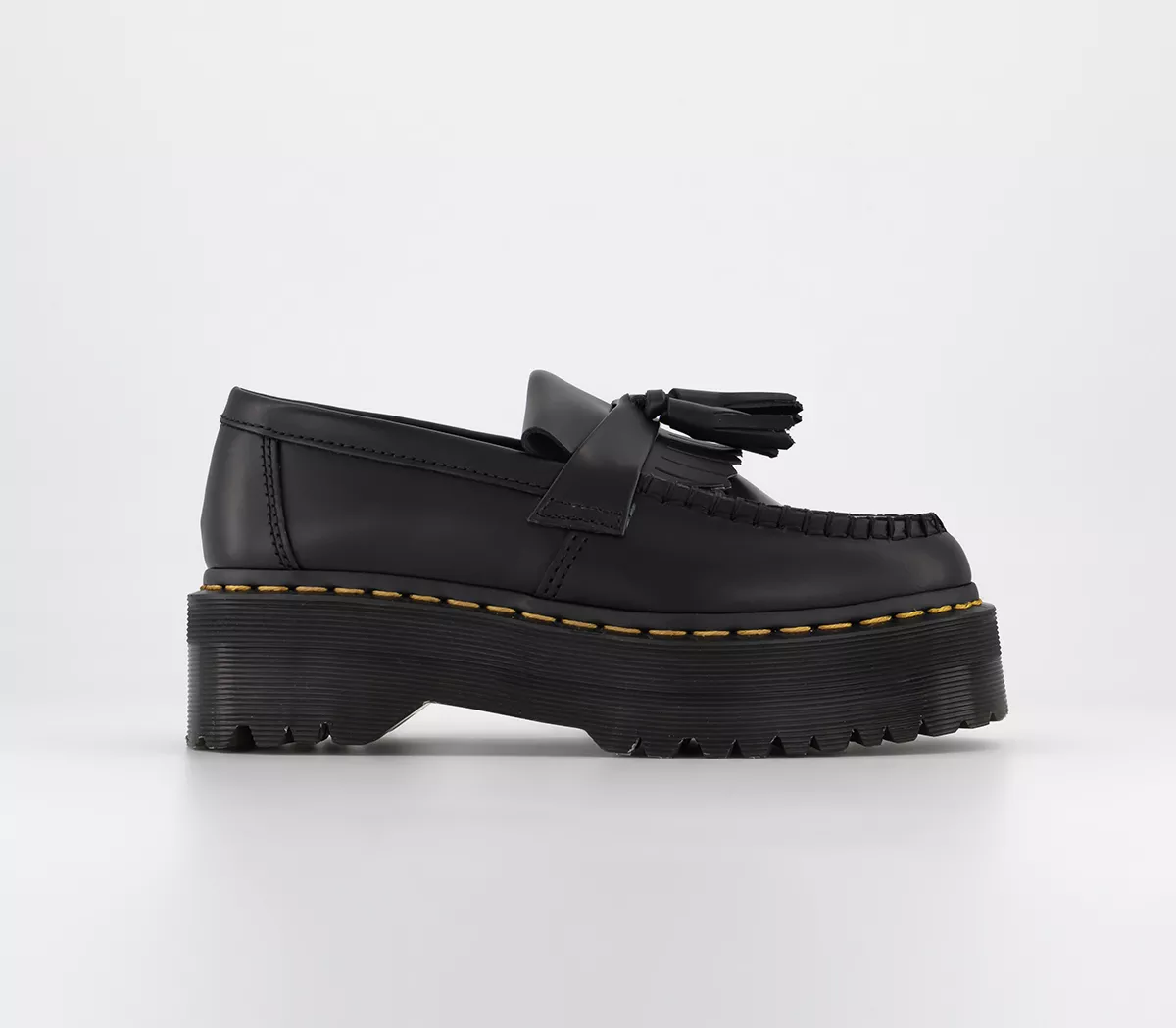 Dr. Martens Adrian Quad Loafers  Black Smooth