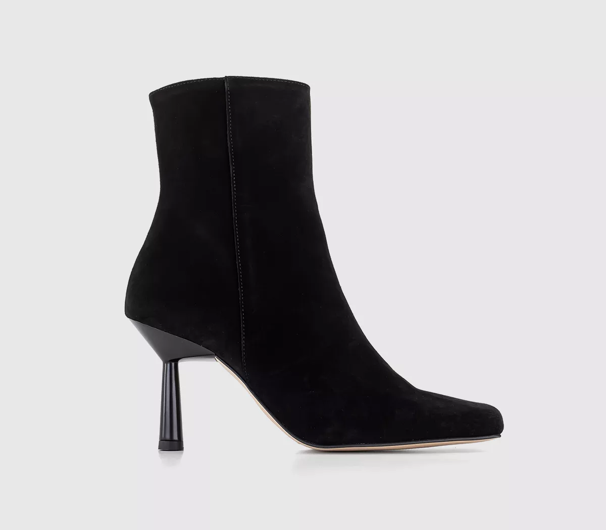 ALOHAS Frappe Stilleto Heeled Ankle Boots Black