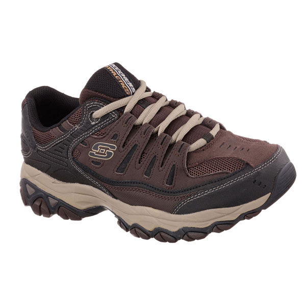 Skechers Men Wide Fit (2E) Shoes - Brown/Taupe