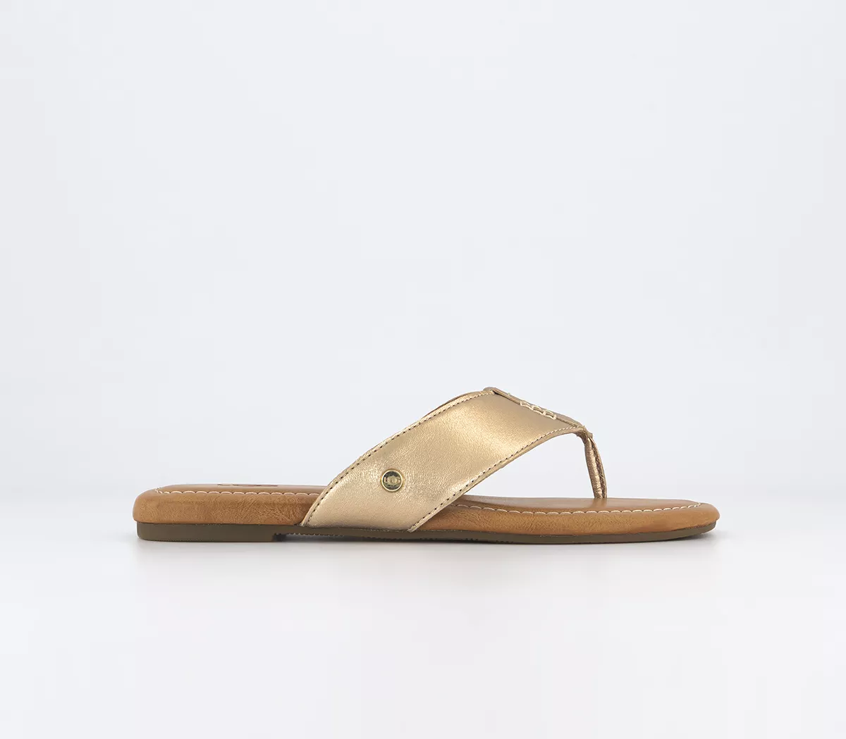 UGG Carey Flip Flops Gold Metallic