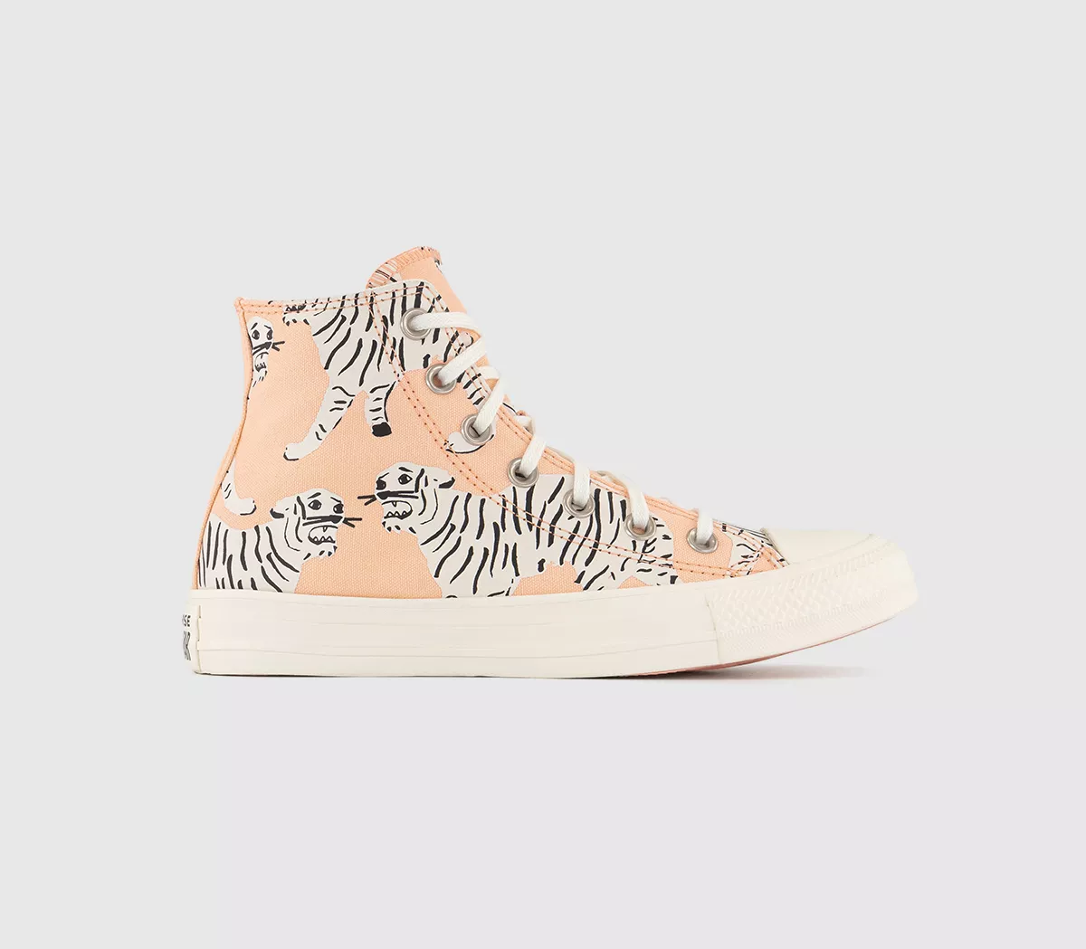 Converse Converse All Star Hi Trainers Coral Black Egrey Animal