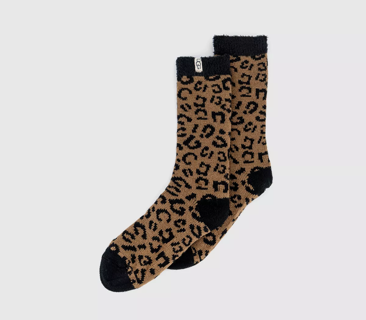 UGG Josephine Fleece Lined Socks Cedar Leopard