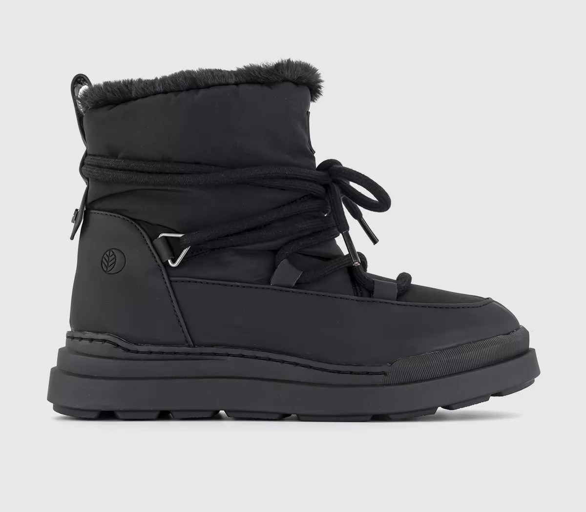 EARTHADDICT Earth Addict: Eira Warm Lined Snow Boots Black