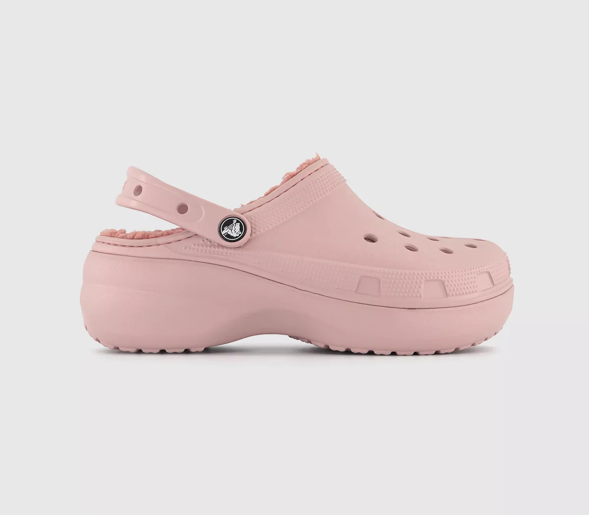 Crocs Classic Platform Lined Clogs Pink Clay