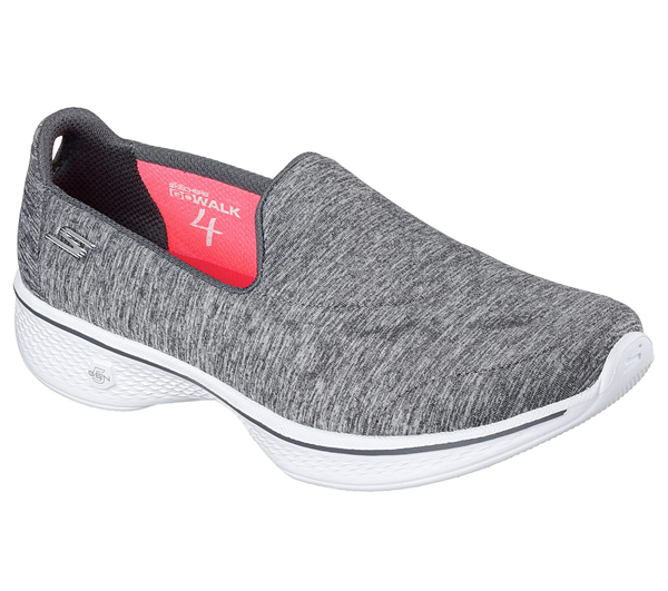 Skechers Women GOwalk 4 - Achiever Gray/White