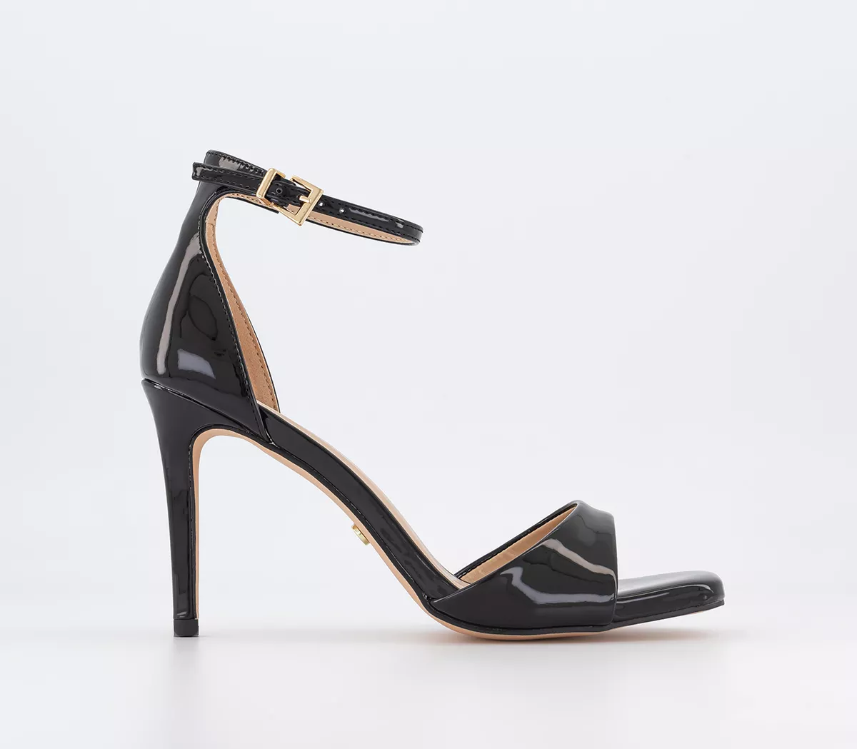 OFFICE Hustle Barely There Stiletto Sandals Black
