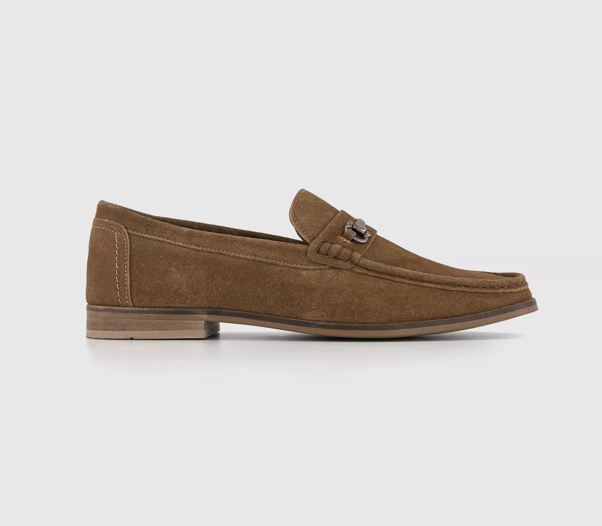 OFFICE Calum Snaffle Slip On Loafers Tan Suede