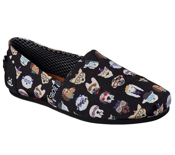Skechers Women Bobs Plush - Pup Smarts Black