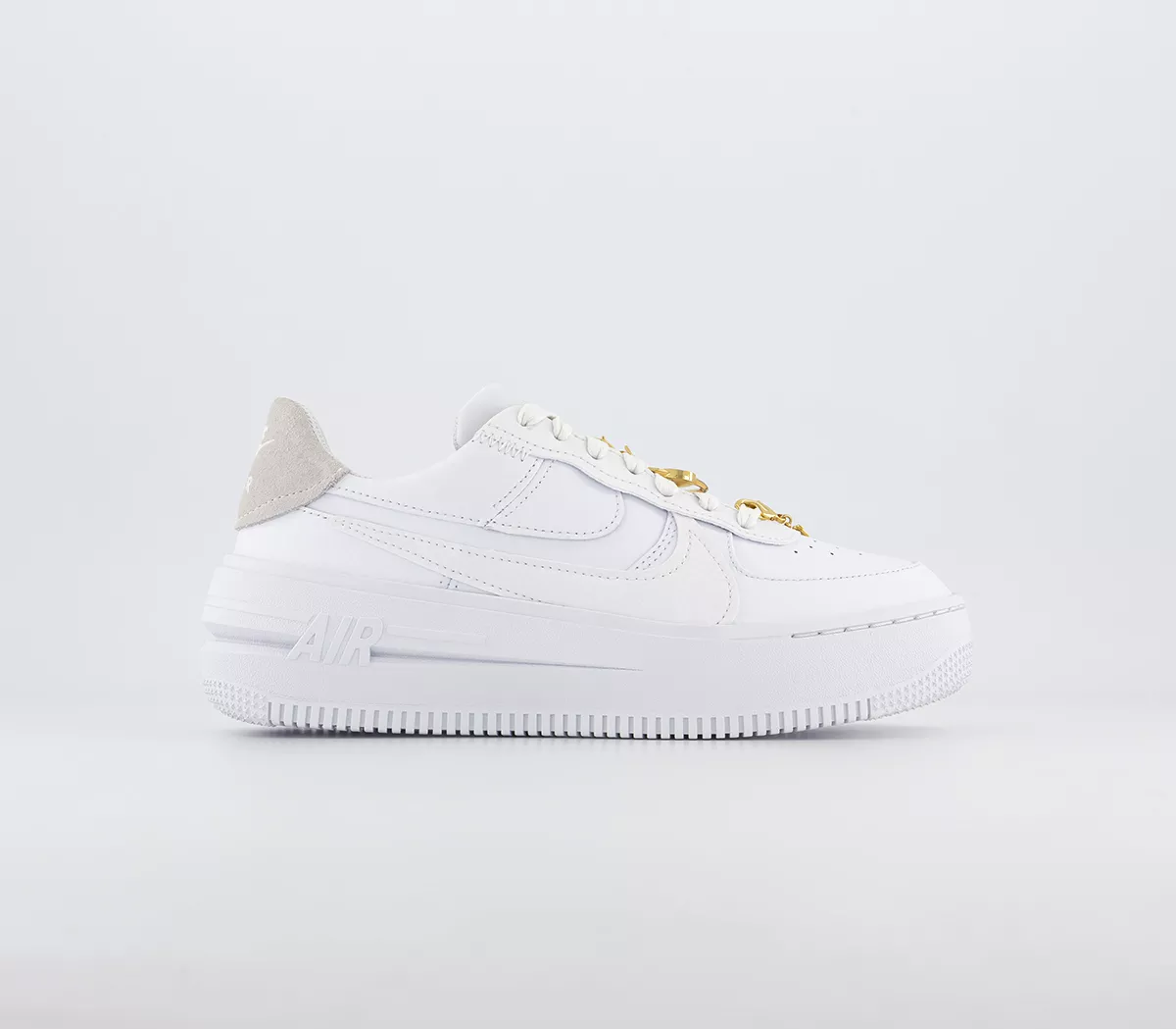 Nike Air Force 1 PLT.AF.ORM Trainers White Summit White Metallic Gold