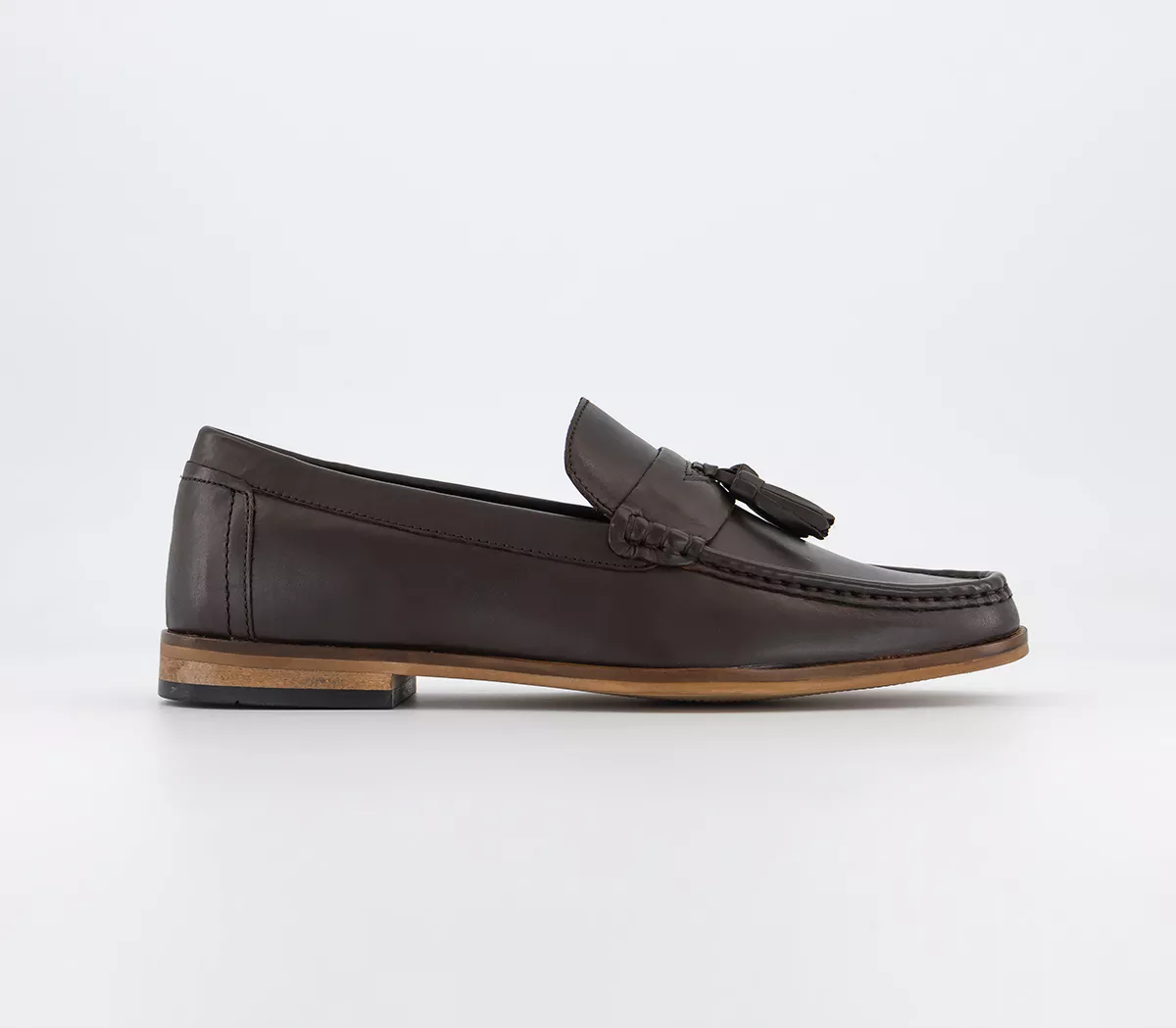 OFFICE Cristoff Tassel Loafers Brown Leather