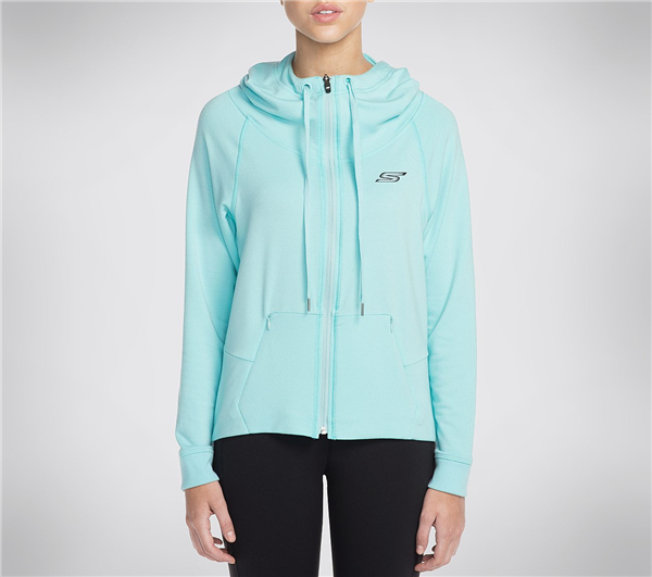 Skechers Women Spade Hoodie Light Blue